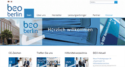 Desktop Screenshot of beoberlin.de